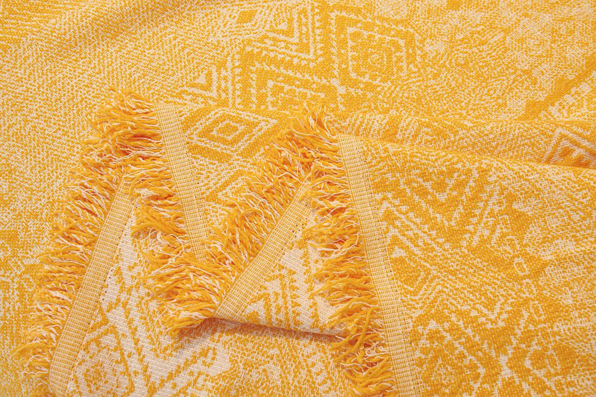 Throw Blanket - Melareve - Golden Yellow