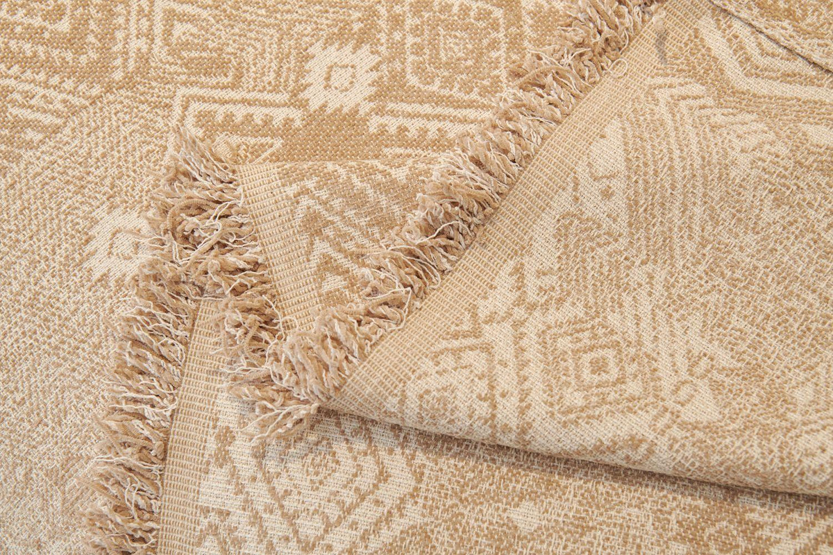 Throw Blanket - Melareve - Light Beige