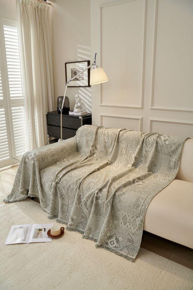 Throw Blanket - Melareve - Silver Grey
