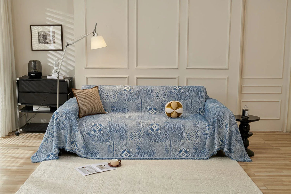 Throw Blanket - Melareve - Vintage Blue