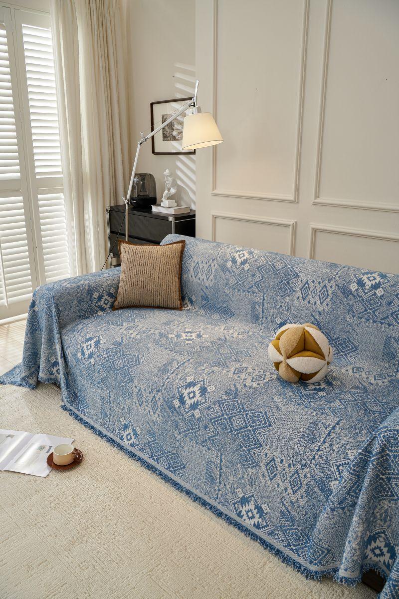 Throw Blanket - Melareve - Vintage Blue