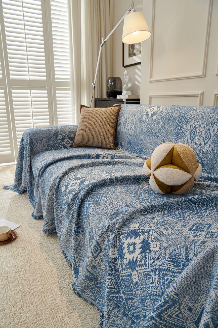 Throw Blanket - Melareve - Vintage Blue