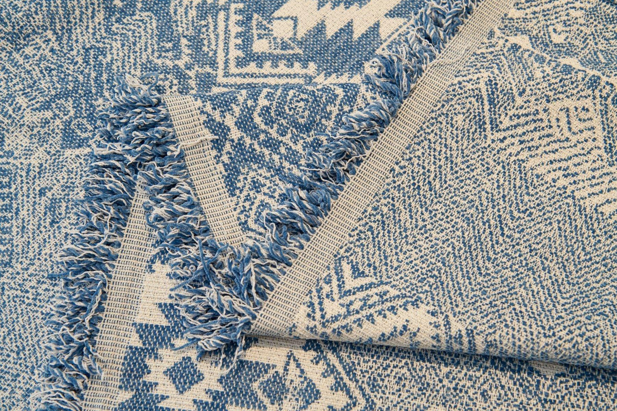 Throw Blanket - Melareve - Vintage Blue