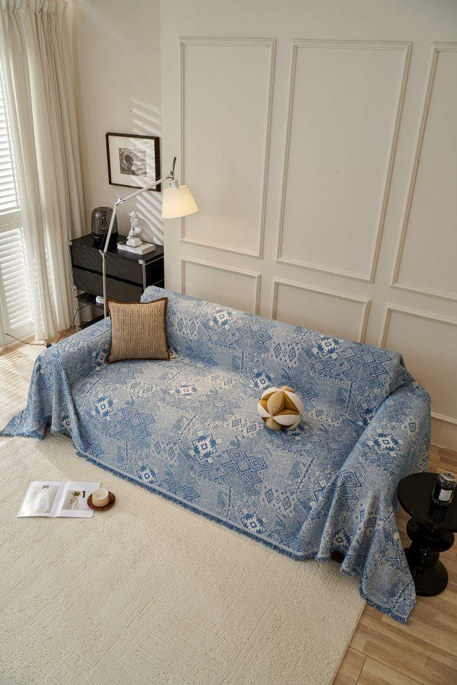 Throw Blanket - Melareve - Vintage Blue