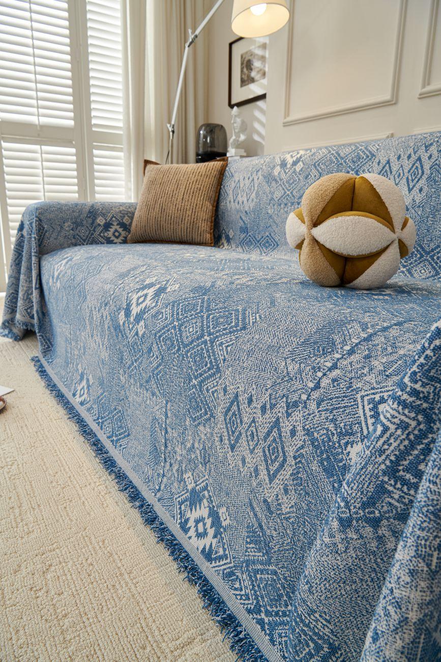 Throw Blanket - Melareve - Vintage Blue