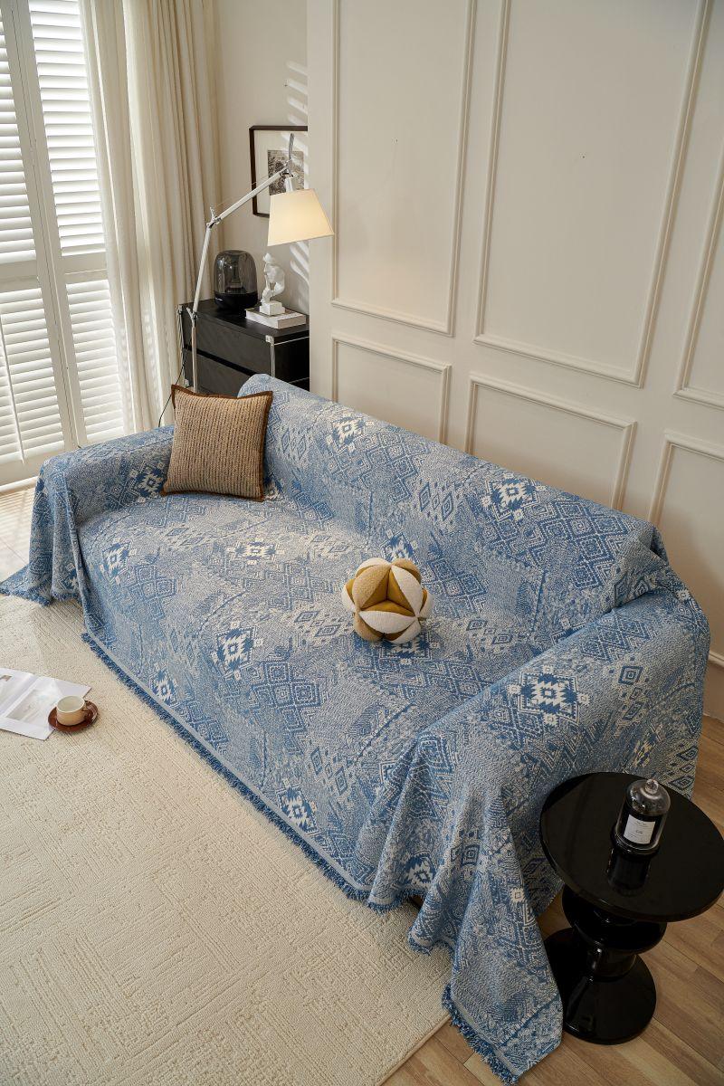 Throw Blanket - Melareve - Vintage Blue