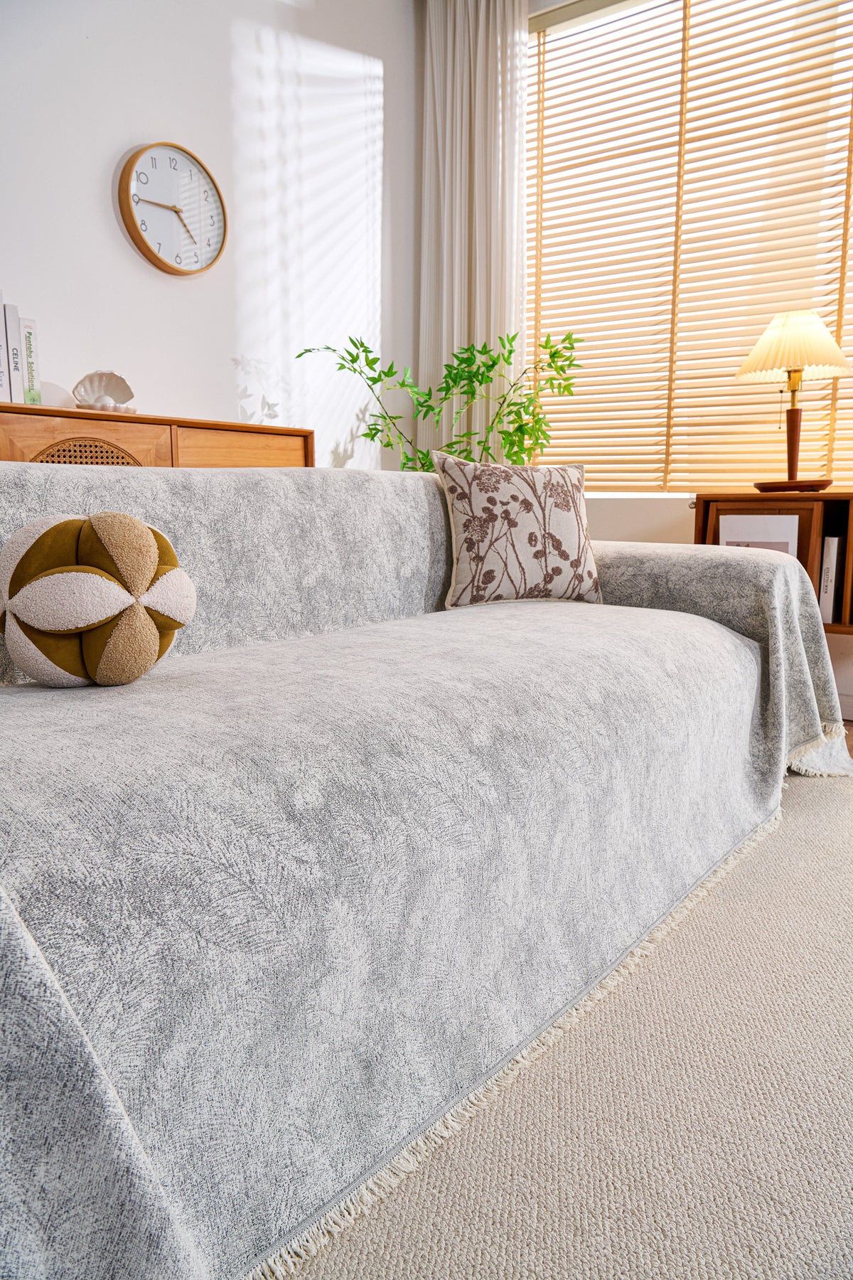 Throw Blanket - Mistara - Cloud Grey