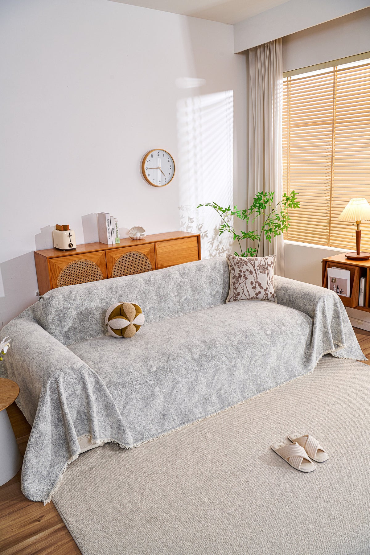 Throw Blanket - Mistara - Cloud Grey