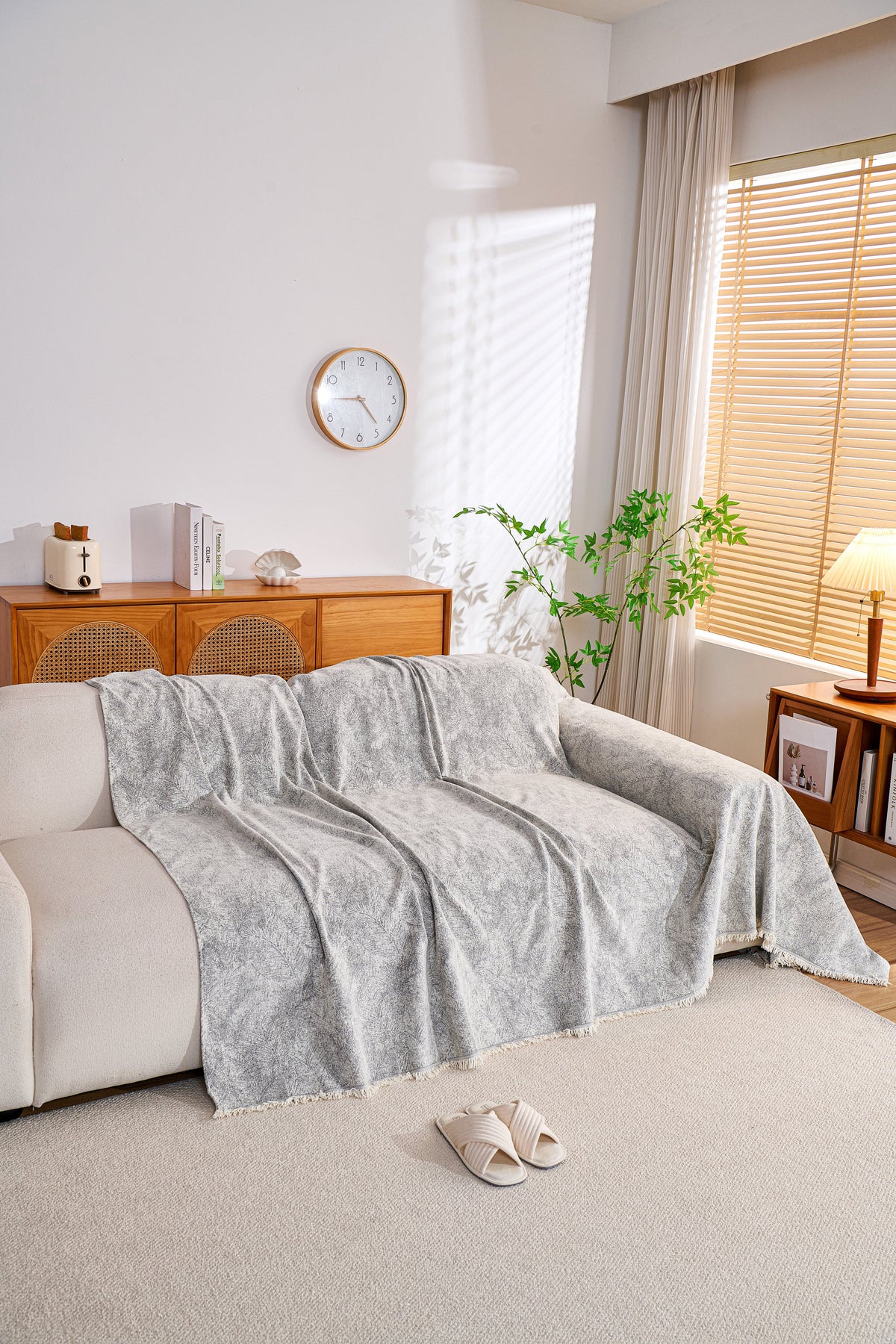Throw Blanket - Mistara - Cloud Grey