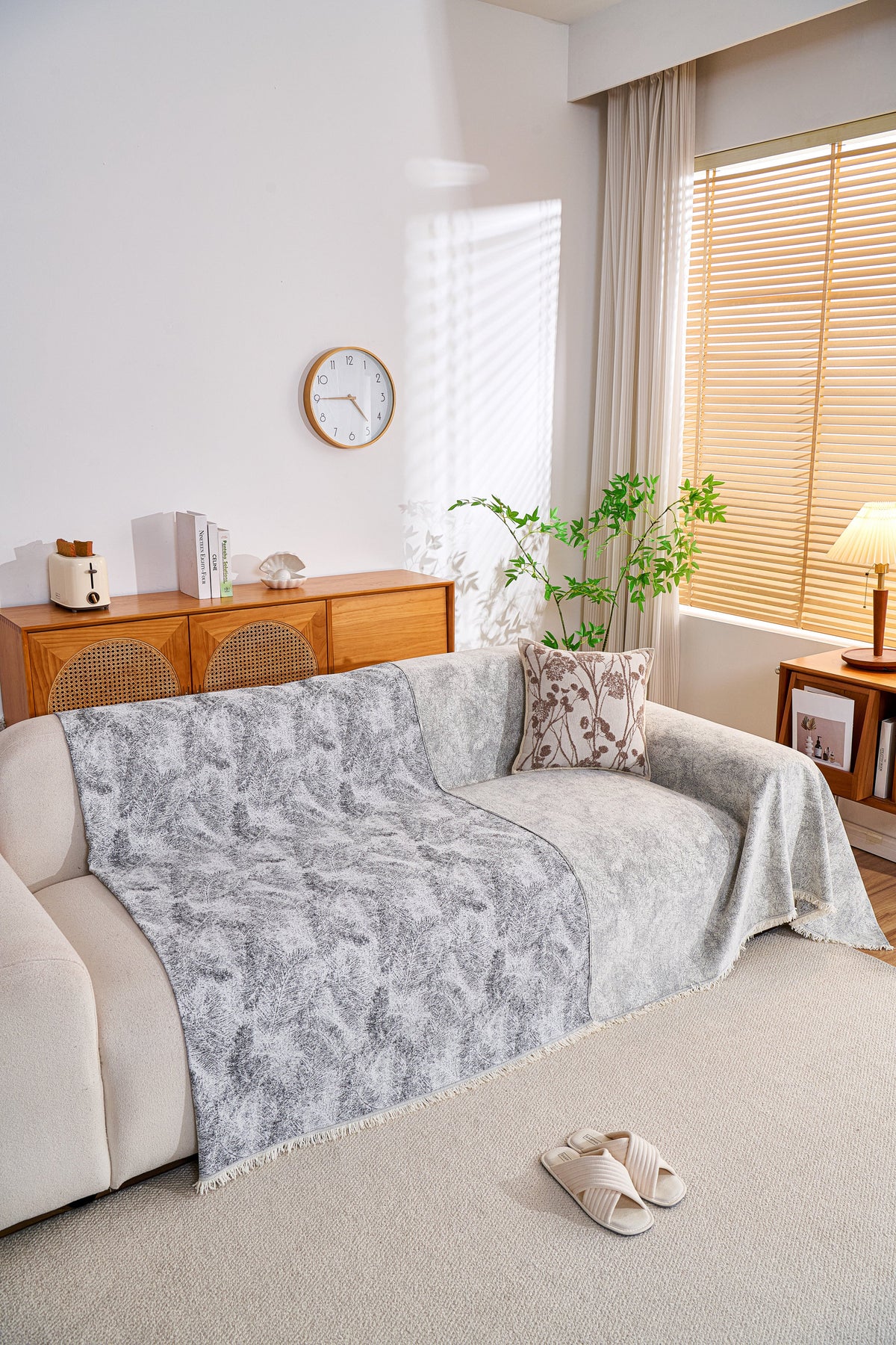 Throw Blanket - Mistara - Cloud Grey