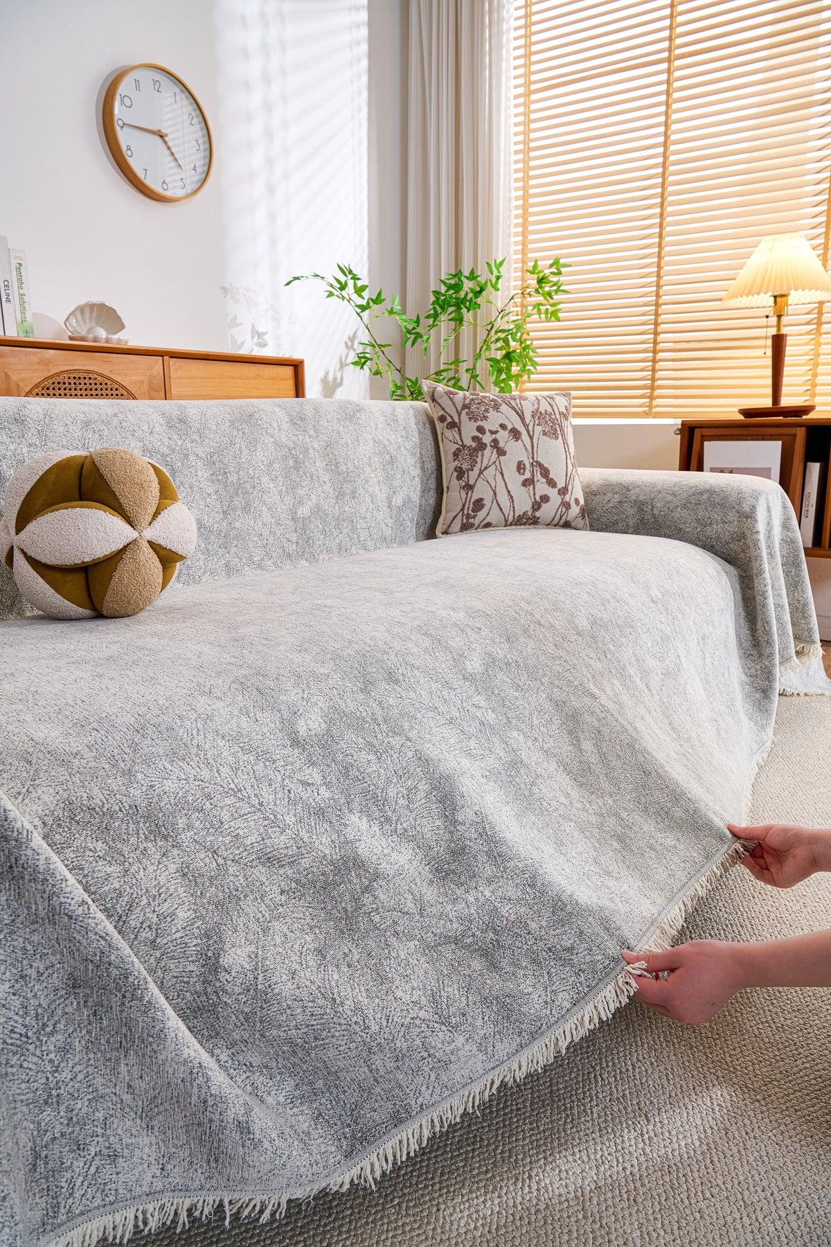 Throw Blanket - Mistara - Cloud Grey