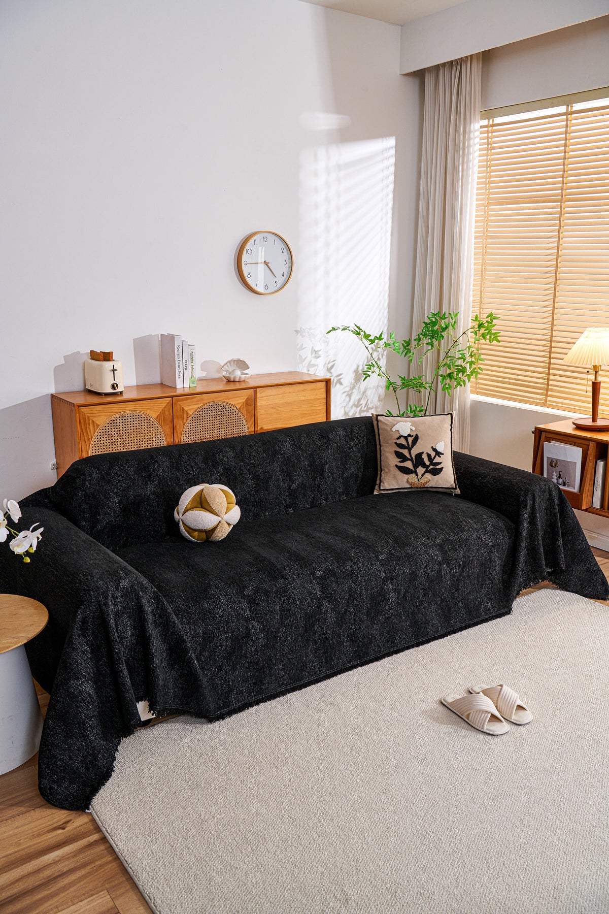 Throw Blanket - Mistara - Jet Black