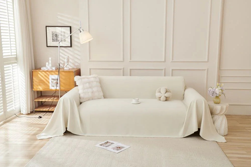 Throw Blanket - Norka - Eggshell