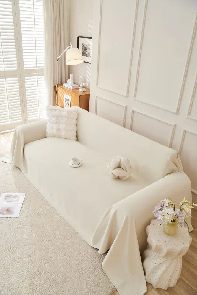 Throw Blanket - Norka - Eggshell