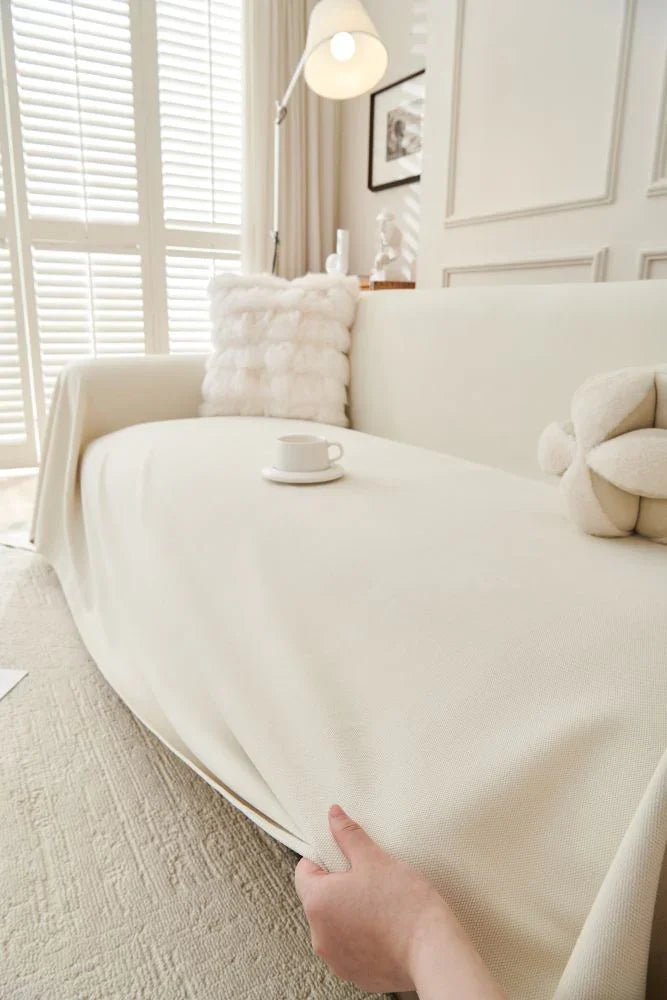 Throw Blanket - Norka - Eggshell