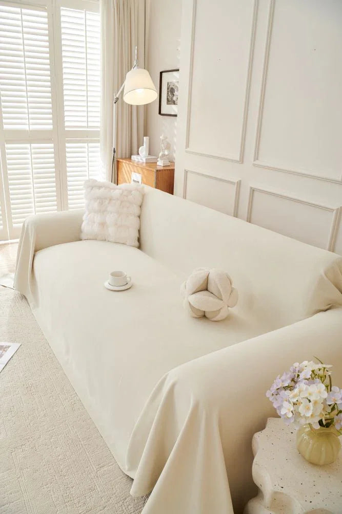Throw Blanket - Norka - Eggshell