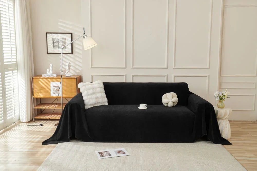 Throw Blanket - Norka - Midnight Black