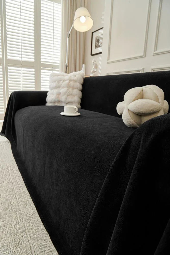 Throw Blanket - Norka - Midnight Black