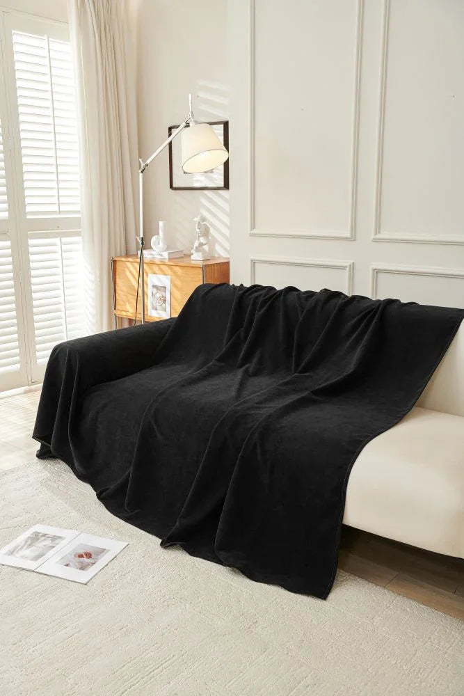 Throw Blanket - Norka - Midnight Black