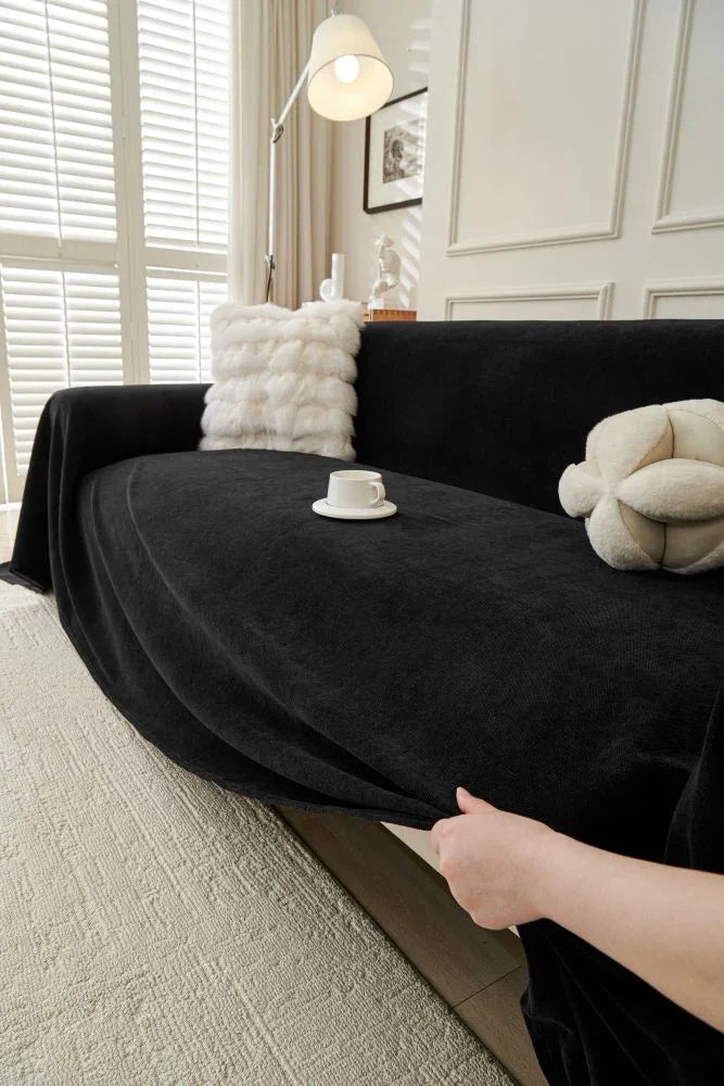 Throw Blanket - Norka - Midnight Black