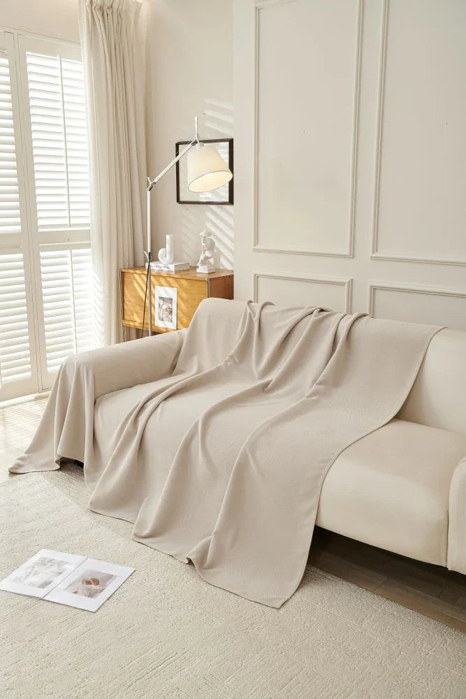 Throw Blanket - Norka - Moon Beige