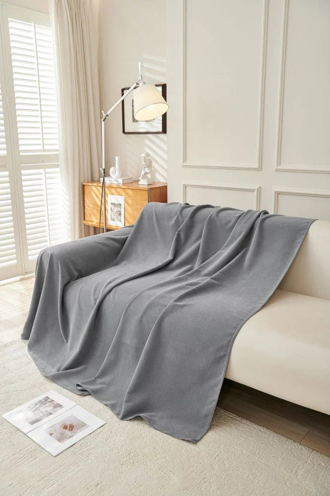 Throw Blanket - Norka - Shadow Grey