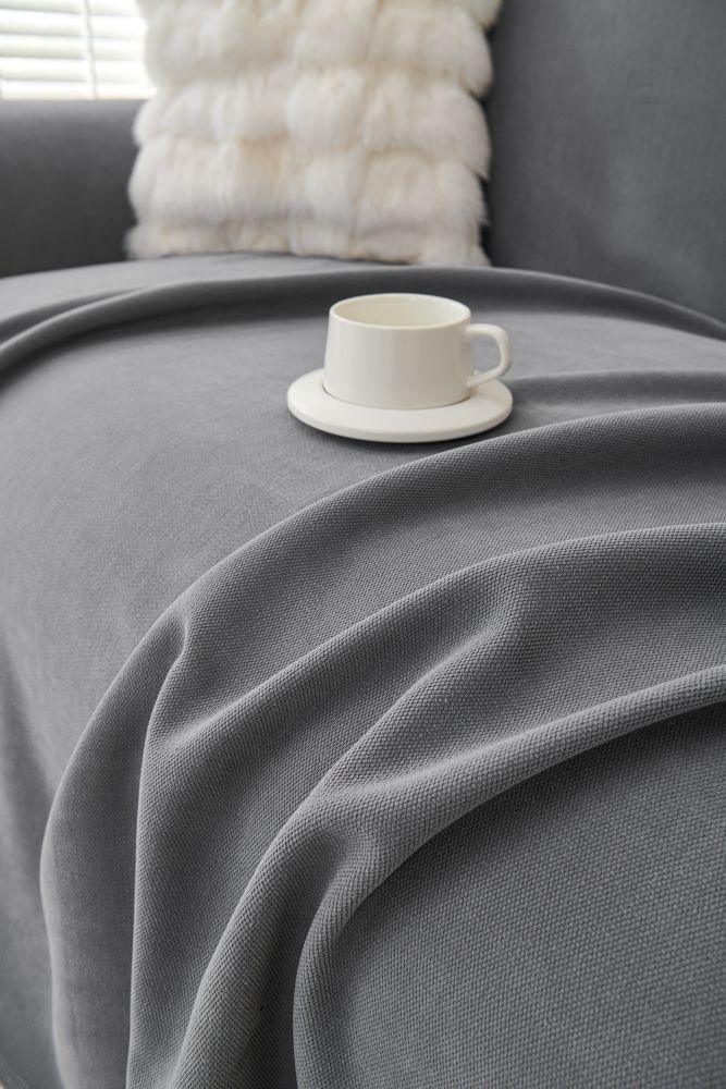 Throw Blanket - Norka - Shadow Grey
