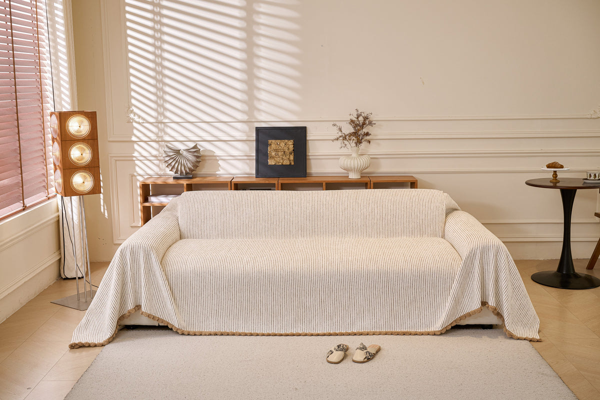 Throw Blanket - Pomelle - Beige