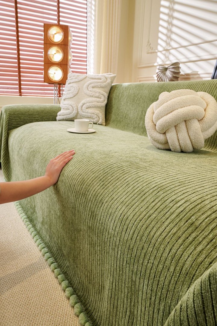 Throw Blanket - Pomelle - Green