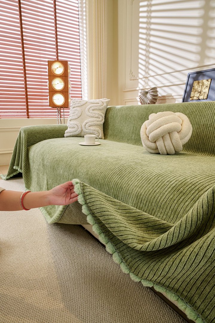 Throw Blanket - Pomelle - Green