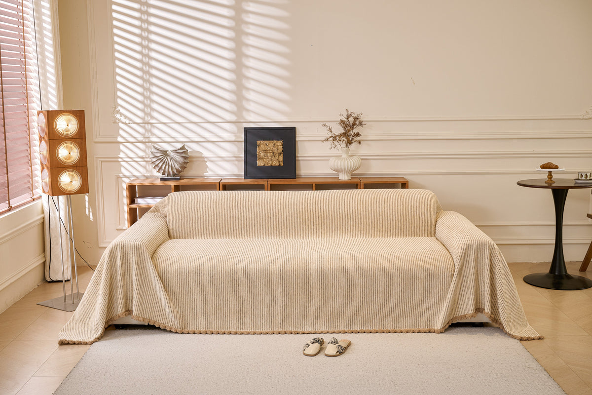 Throw Blanket - Pomelle - Khaki