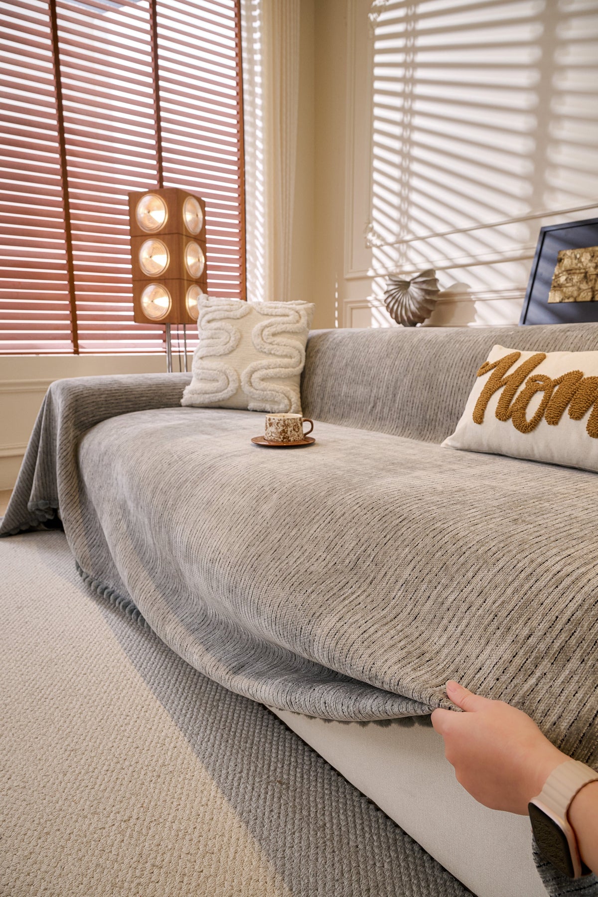 Throw Blanket - Pomelle - Space Grey