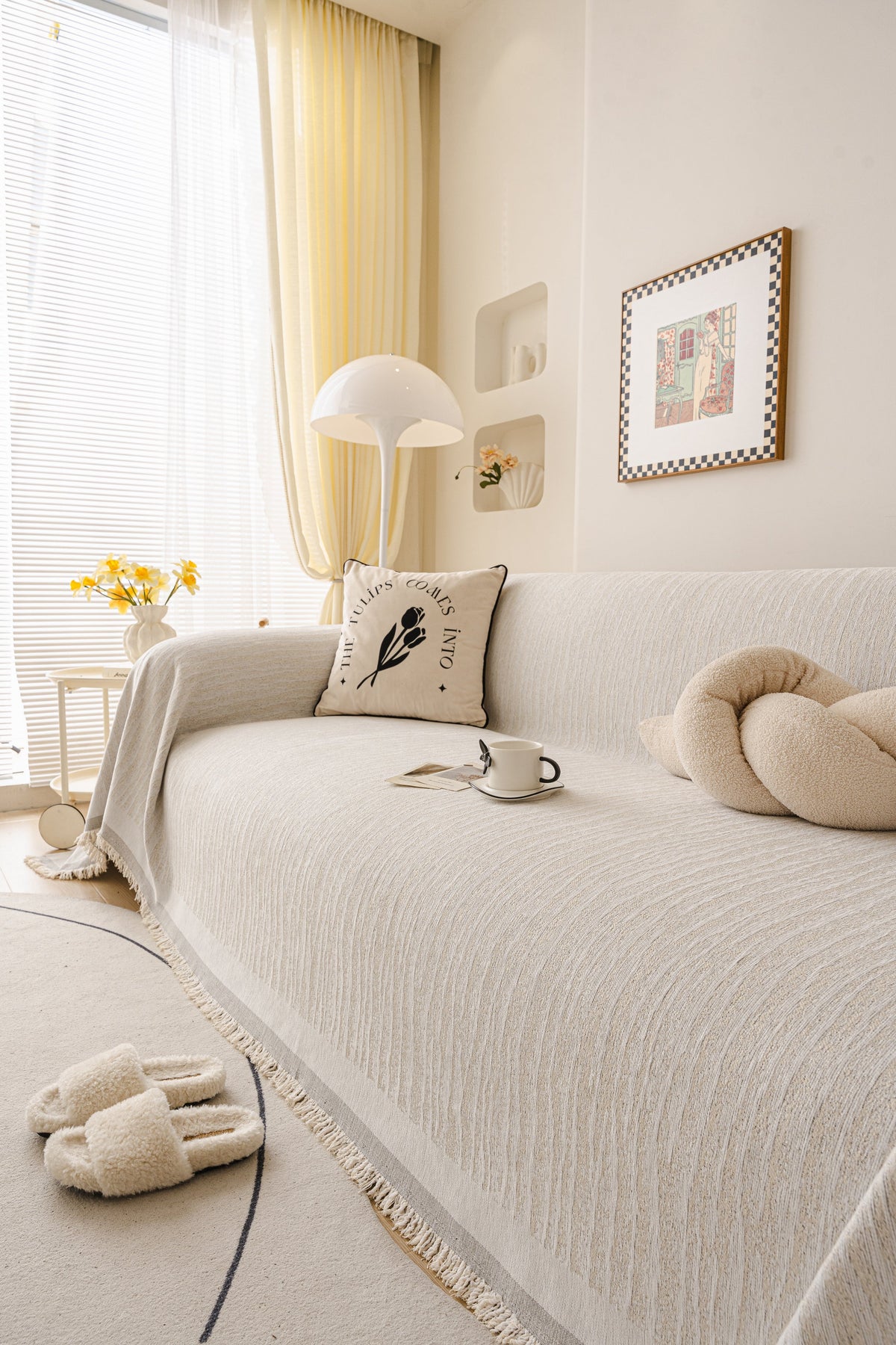 Throw Blanket - Serena - Beige