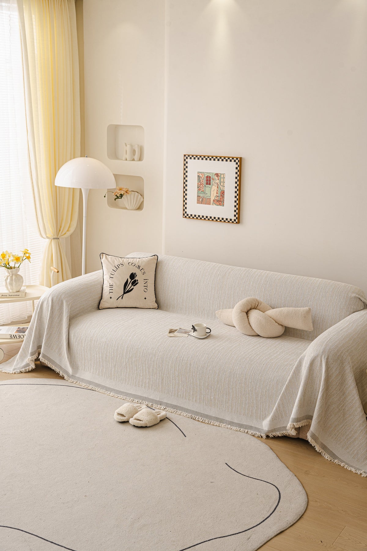 Throw Blanket - Serena - Beige