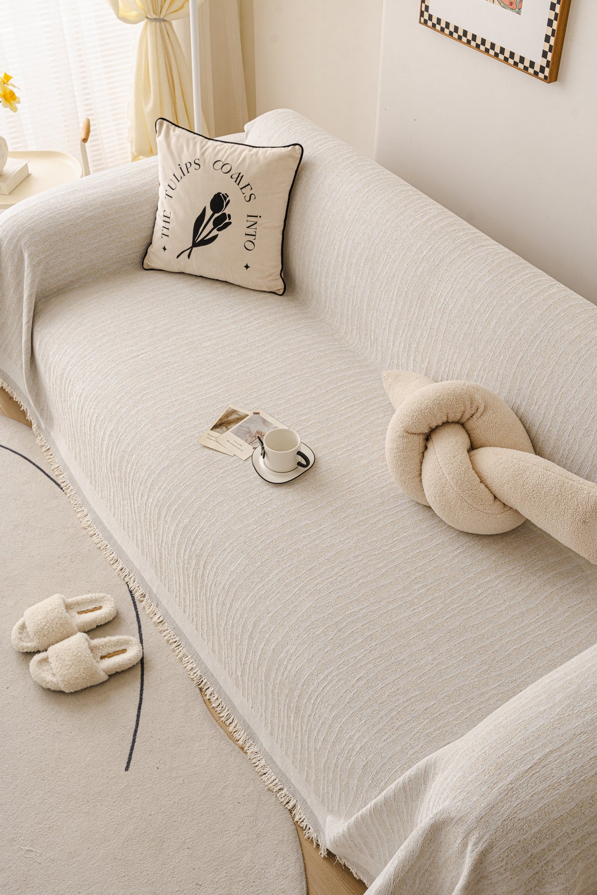 Throw Blanket - Serena - Beige