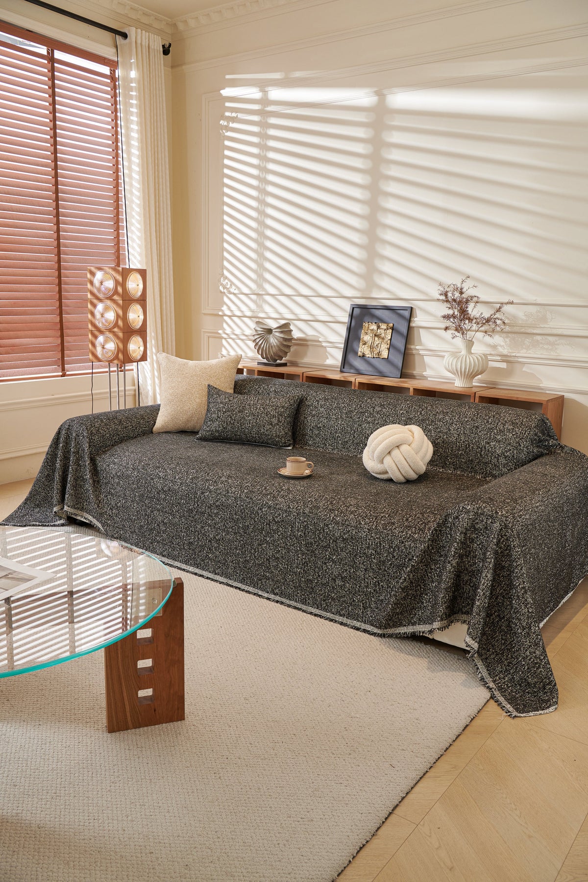 Throw Blanket - Tressa - Black