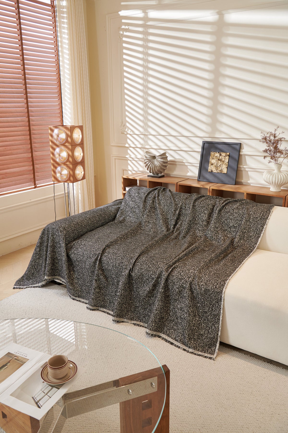 Throw Blanket - Tressa - Black