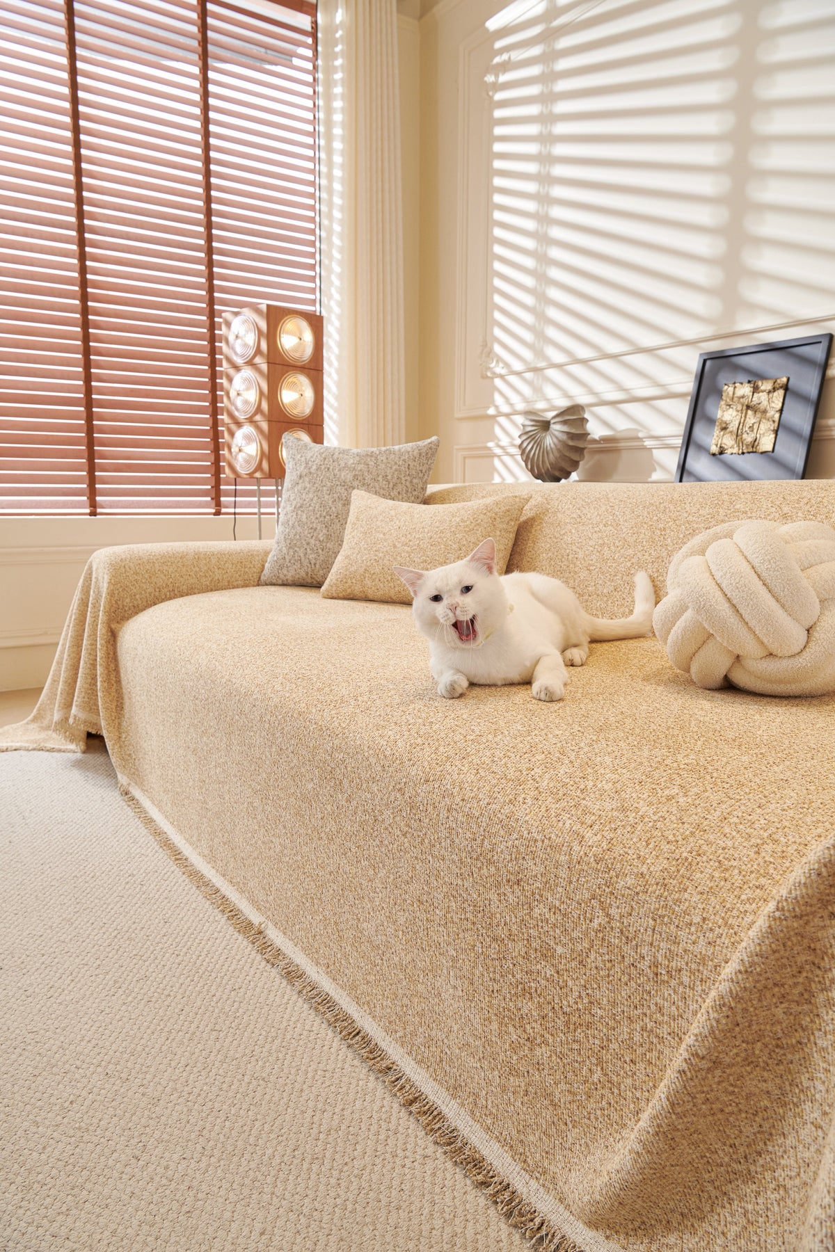 Throw Blanket - Tressa - Khaki