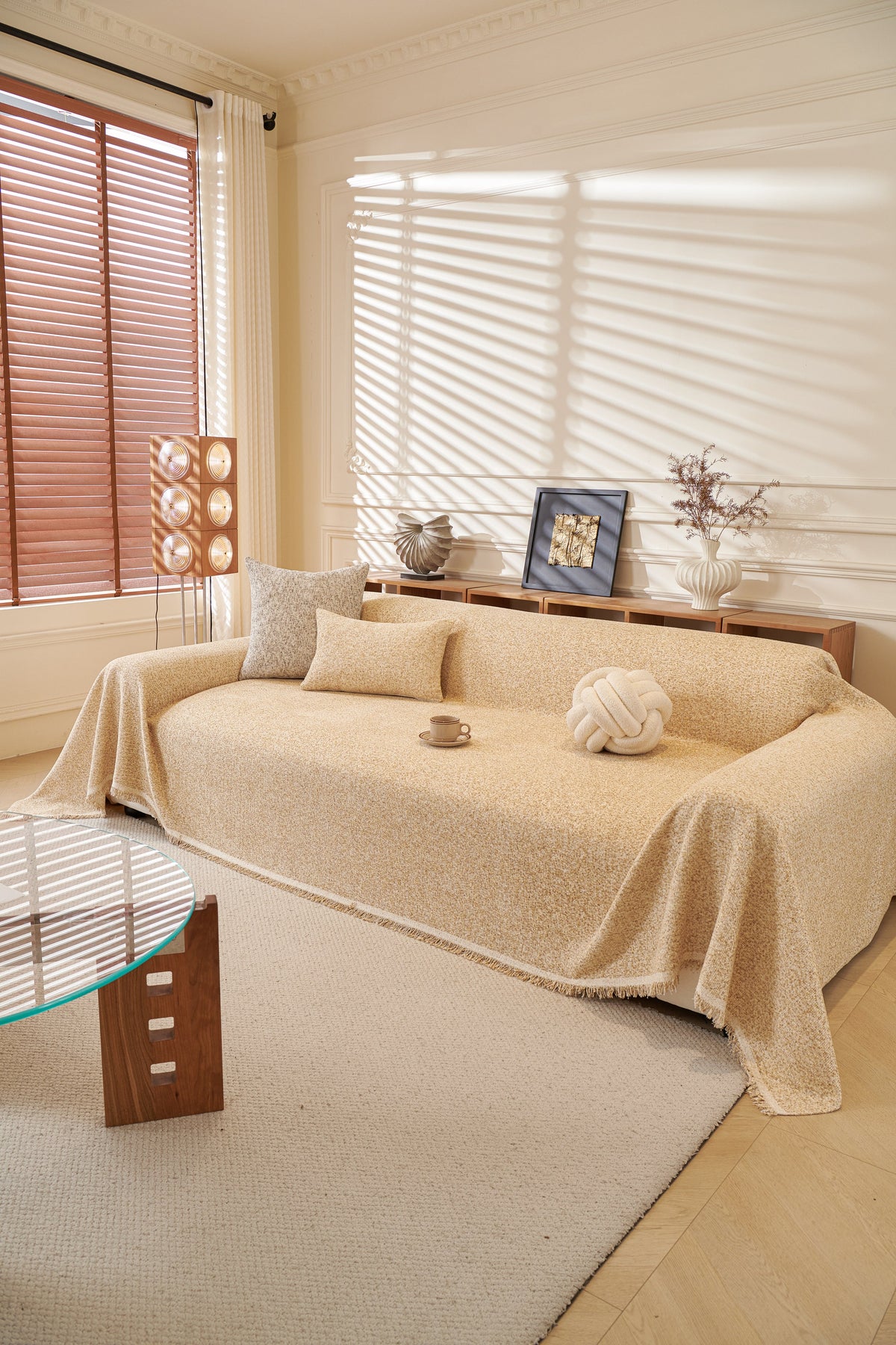 Throw Blanket - Tressa - Khaki