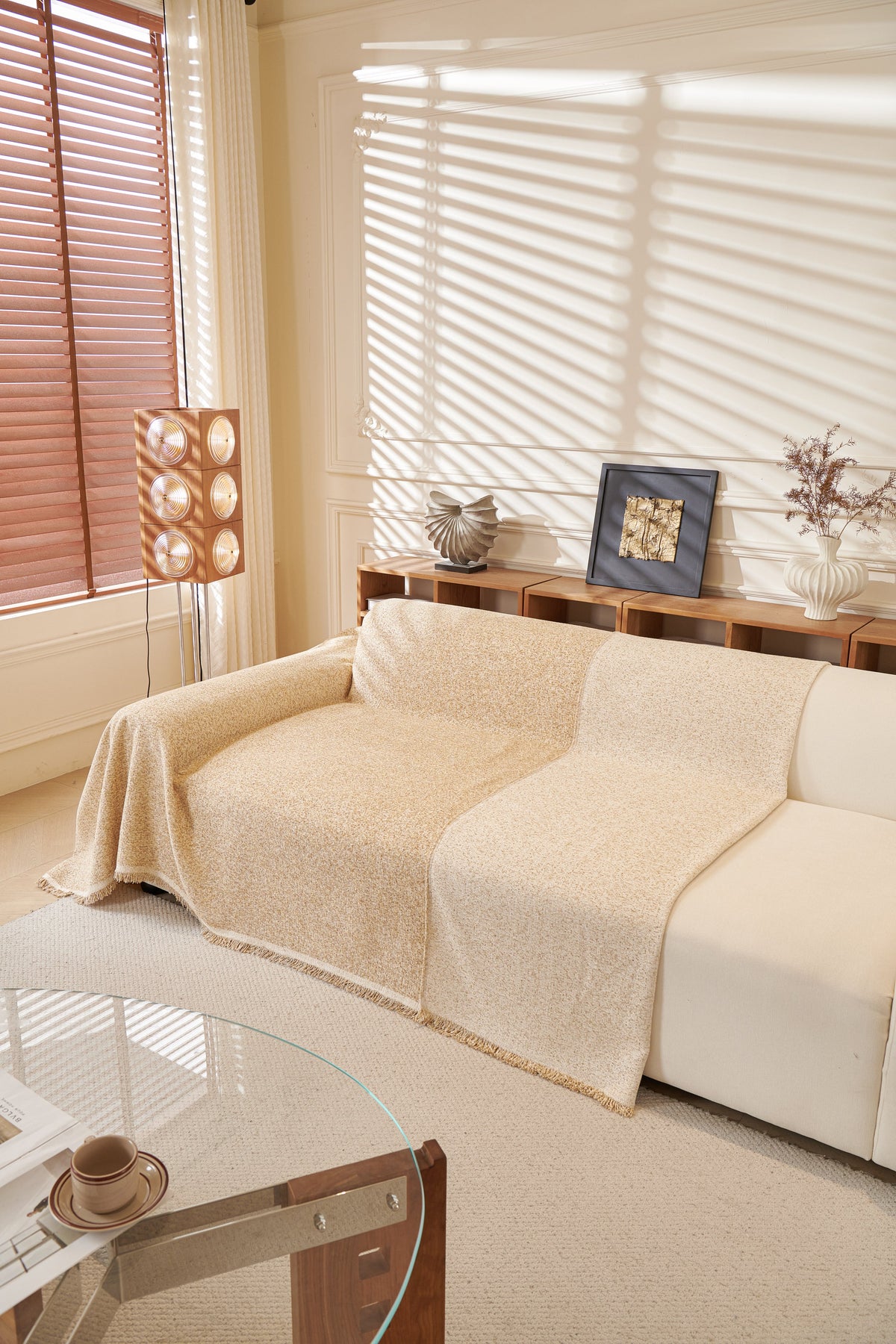 Throw Blanket - Tressa - Khaki
