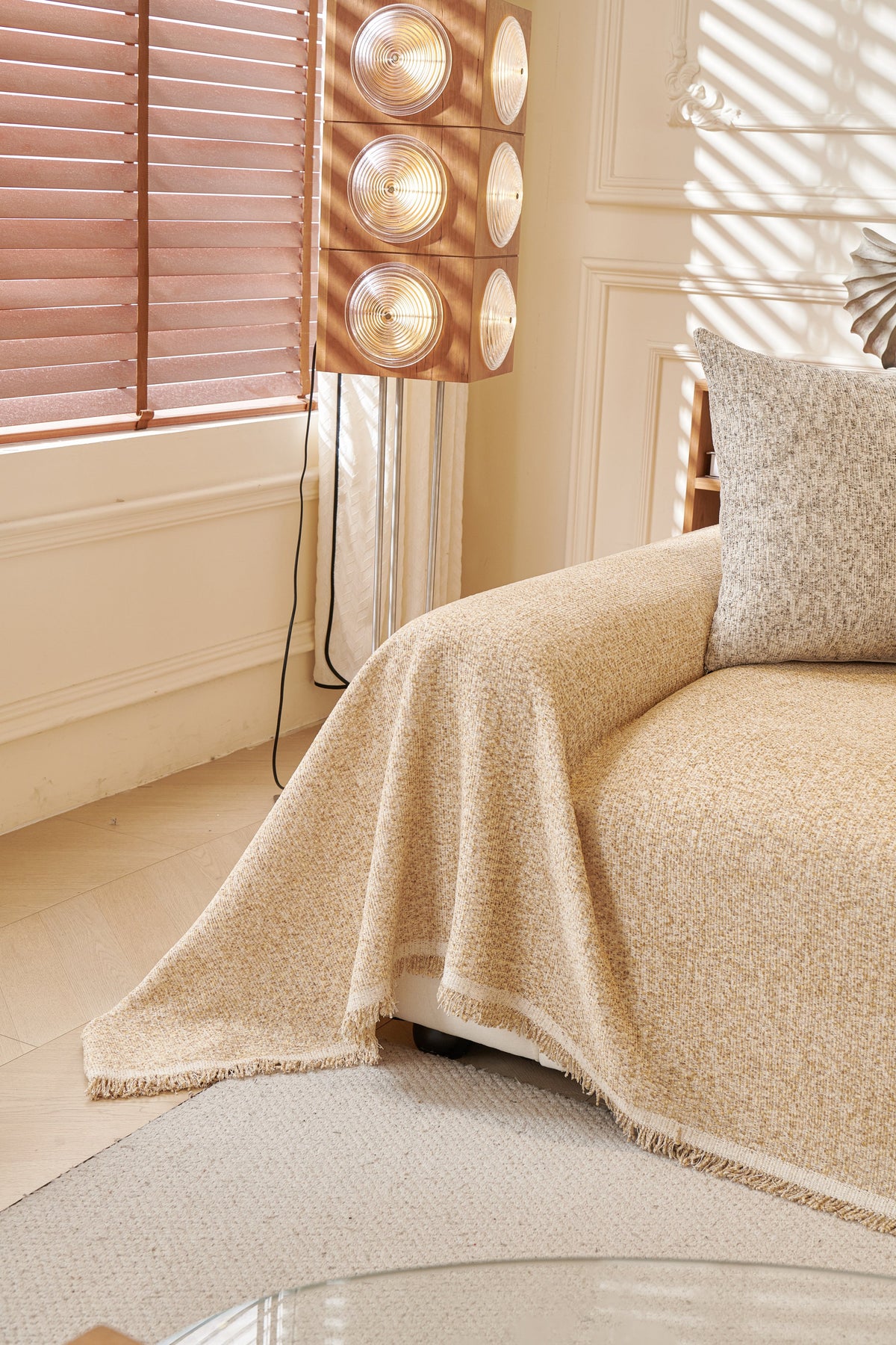 Throw Blanket - Tressa - Khaki