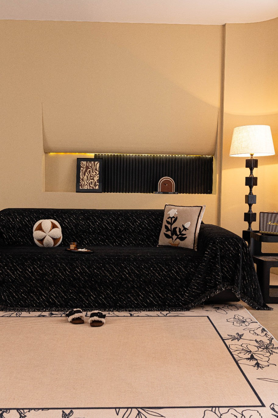 Throw Blanket - Velmora – Jet Black