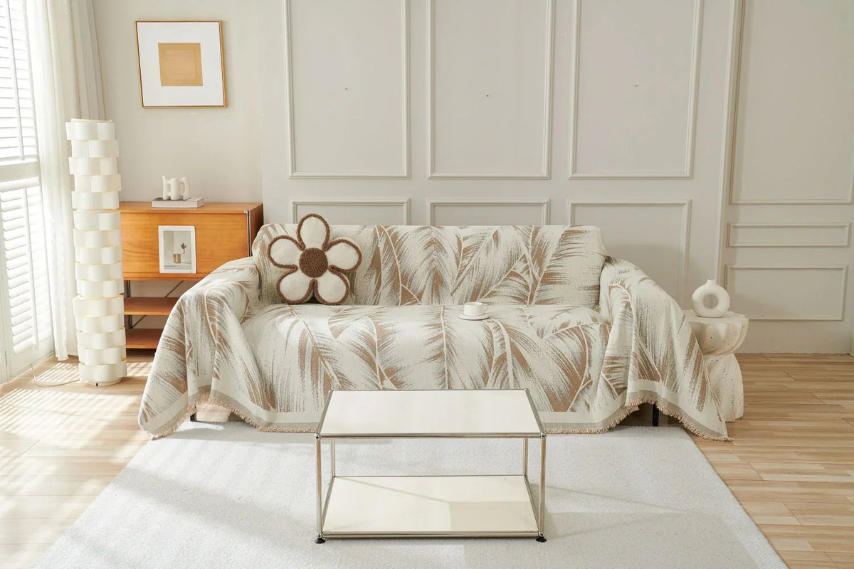 Throw Blanket - Yeluxe - Beige
