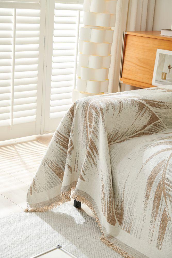 Throw Blanket - Yeluxe - Beige