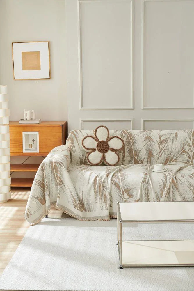 Throw Blanket - Yeluxe - Beige