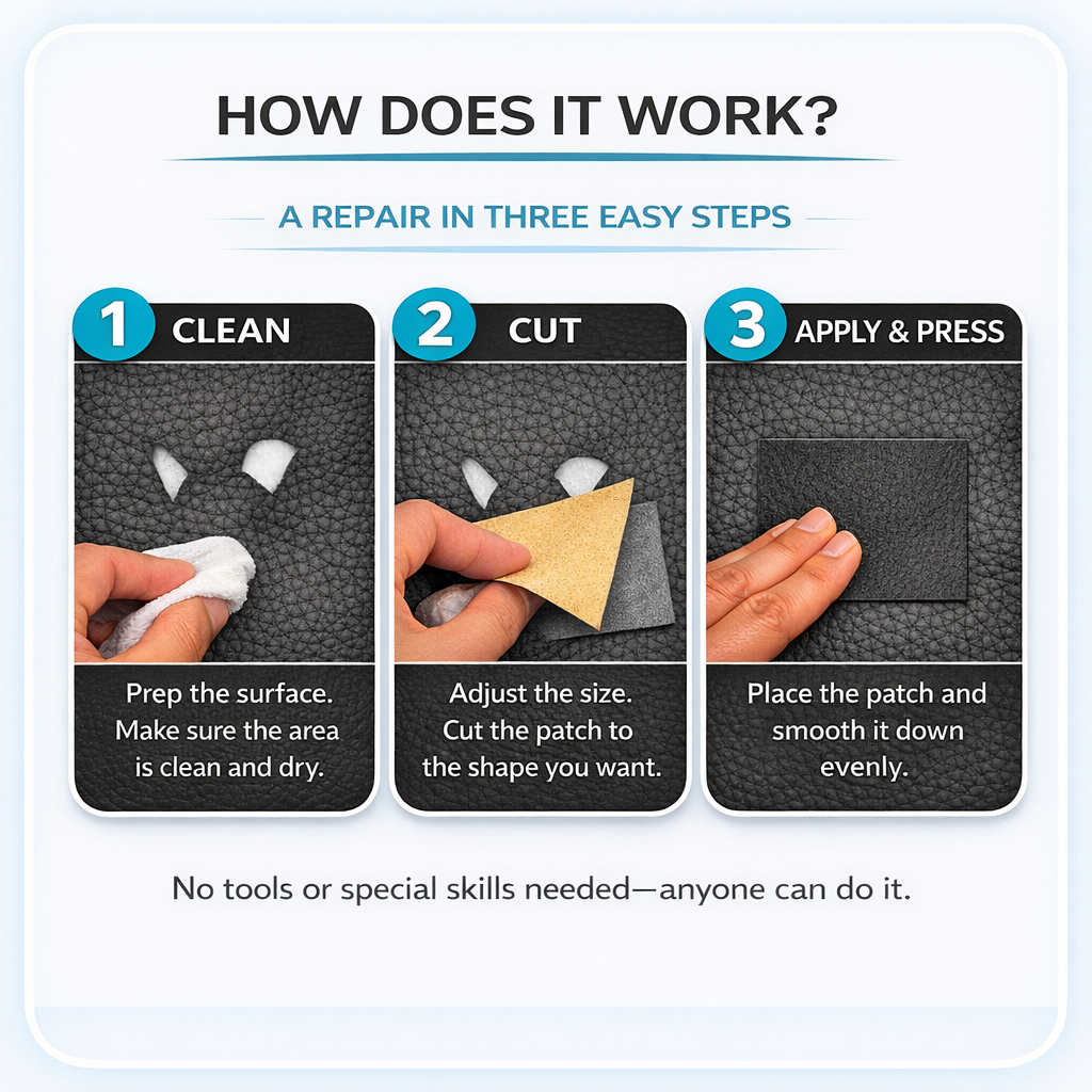 Self-Adhesive Leather Repair Patch · 50 × 120 cm