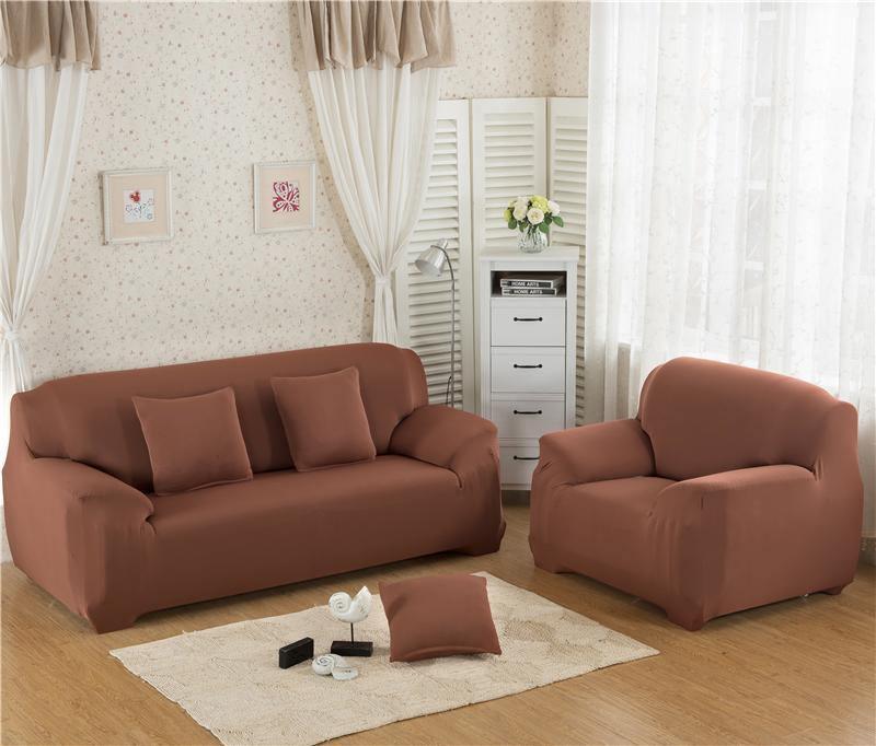 Couch Cover - Auburn Brown - Adaptable & Expandable