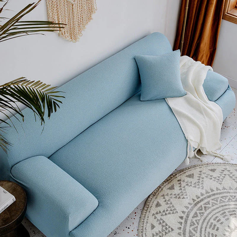 Couch Cover -Pebble-Textured - Light Blue - Waterproof