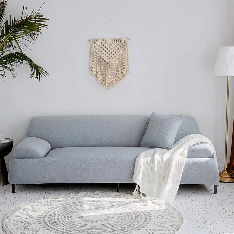 Couch Cover -Pebble-Textured - Light Grey - Waterproof