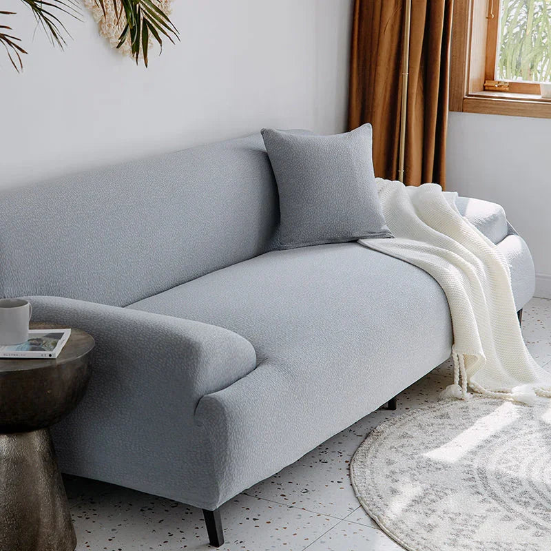 Couch Cover -Pebble-Textured - Light Grey - Waterproof